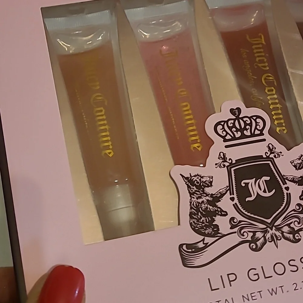 Juicy Couture Lip Gloss Collection - Pink, Gold, Brown tones